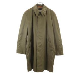Paul Smith ポールスミス 日本製 ナイロン ステンカラーコート M カーキ メンズ 古着 中古
