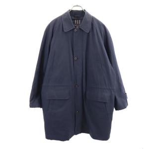Burberrys バーバリーズ 90s 日本製 ダウンライナー付き オールド ステンカラーコート LA ネイビー 三陽商会 メンズ 古着 中古