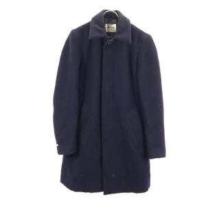 markaware マーカウェア 日本製 ステンカラーコート 2 ネイビー メンズ 古着 中古