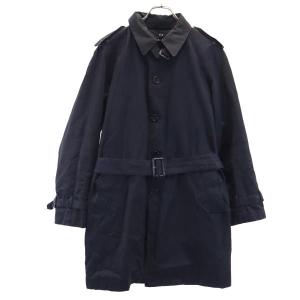 Paul Smith ポールスミス ライナー付き ステンカラーコート L ネイビー 日本製 メンズ 古着 中古
