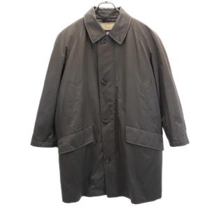 BURBERRY バーバリー 日本製 三陽商会 2WAY 中綿 ステンカラーコート M カーキ 裏ノバチェック メンズ 古着 中古