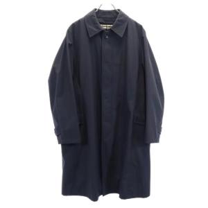 BURBERRY バーバリー 日本製 三陽商会 2WAY ステンカラーコート M 黒 中綿ライナー付き メンズ 古着 中古