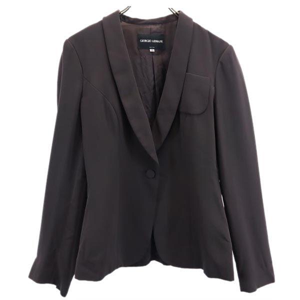 GIORGIO ARMANI ジョルジオアルマーニ イタリア製 テーラードジャケット 38 ブラウン...