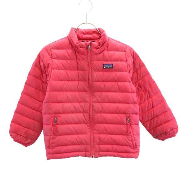 patagonia パタゴニア ダウンジャケット 4T レッド系 キッズ 古着 中古