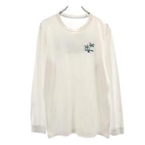 patagonia パタゴニア アウトドア 長袖 Tシャツ M 白 ロンT メンズ 古着 中古