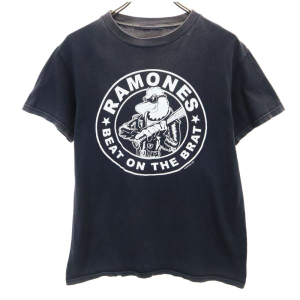 RAMONES ラモーンズ プリント 半袖 Tシャツ ブラック メンズ 古着 中古