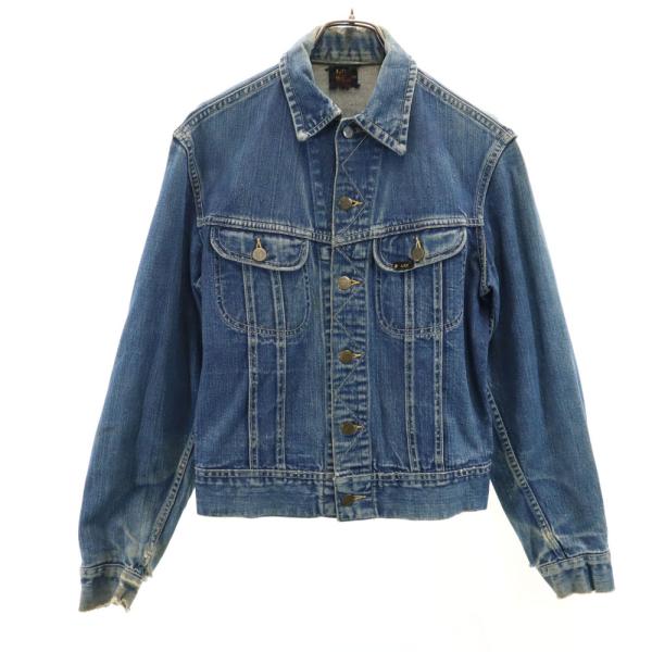 リー 50s ヴィンテージ 101J 赤タグ後期 デニムジャケット 34 Lee ジージャン メンズ...