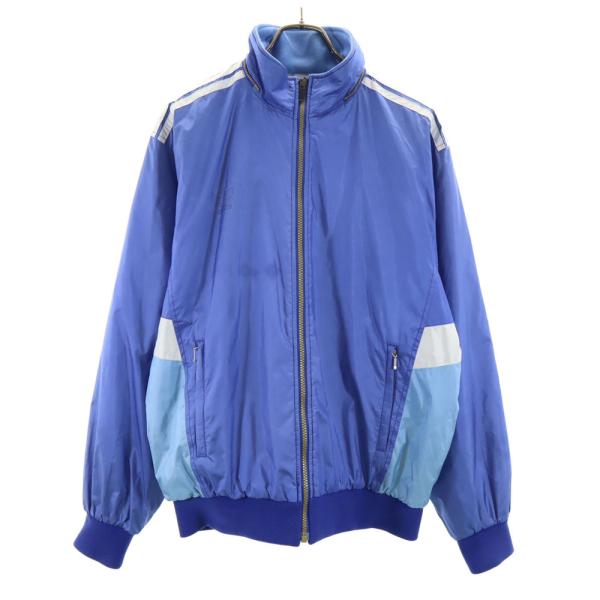 adidas アディダス 80s デサント製 ヴィンテージ 中綿ジャケット O 青紫系 メンズ 古着...