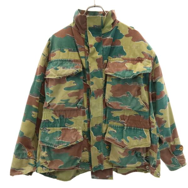 ベルギー軍 50s ヴィンテージ デニソンスモッグ カモフラ柄 デニソンスモック ジャケット カーキ...