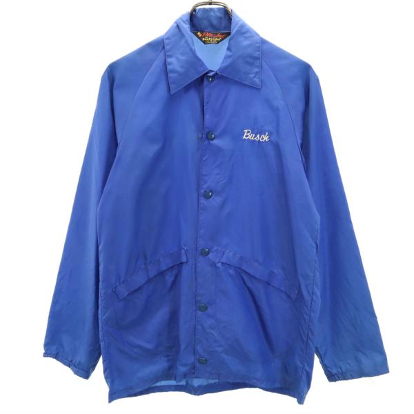 プラジャック 80s USA製 ヴィンテージ コーチジャケット S ブルー Pla-Jac メンズ ...