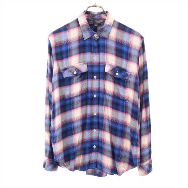GAP ギャップ ペンドルトン コラボ チェック柄 長袖 シャツ S ブルー 他 x PENDLET...