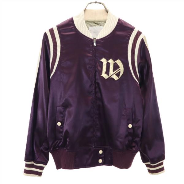 WORLD WIDE LOVE ワールドワイドラブ スカジャン 1 パープル 裏メッシュ メンズ 古...