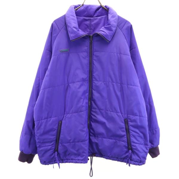 Columbia コロンビア 80s 90s オールド リバーシブル 中綿ジャケット XL パープル...