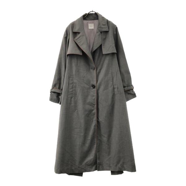 AMERI UNDRESSED アメリ バックプリーツレイヤード コート FREE グレー トレンチ...