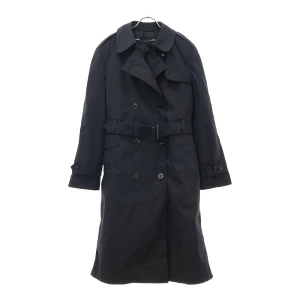ディフェンスロジスティクスエージェンシー トレンチコート 12R ブラック ライナー付き レディース...