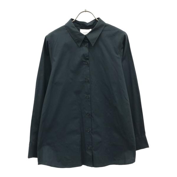 未使用 AMERI UNDRESSED アメリ 長袖 コットンシャツ F ネイビー タグ付き レディ...