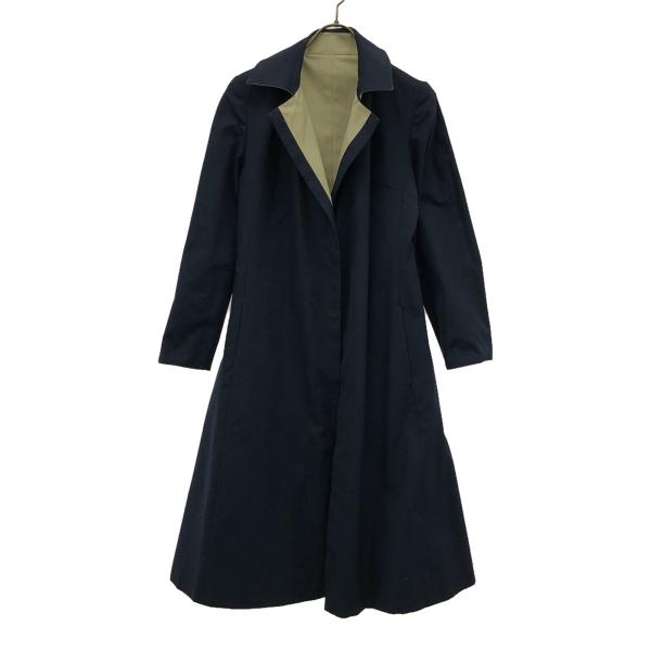 Aquascutum アクアスキュータム 80s イングランド製 オールド リバーシブル コート ネ...