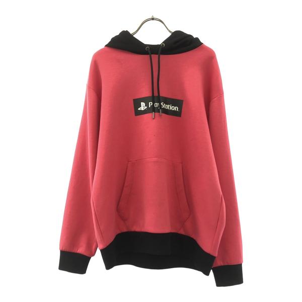 GU ジーユー for PlayStation ダブルフェイス パーカー S ピンク メンズ 古着 ...