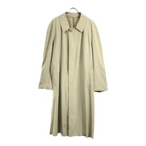 PIERRE BALMAIN ピエールバルマン 日本製 シルク100％ ステンカラーコート L ベージュ系 レディース 古着 中古