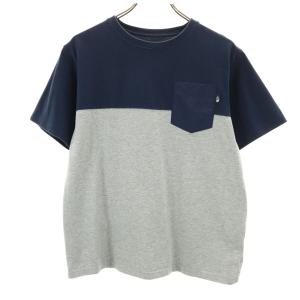 THE NORTH FACE ノースフェイス ツートーン 半袖 Tシャツ M グレー アウトドア NT31835 ポケT メンズ 古着 中古