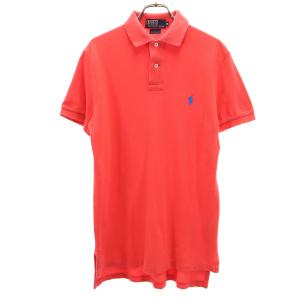 Polo by Ralph Lauren ポロバイラルフローレン 半袖 カスタムフィット ポロシャツ M レッド系 メンズ 古着 中古