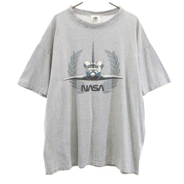 KINGSTREE CLASSIC 90s USA製 オールド ボーダー柄  NASA 半袖 Tシャ...