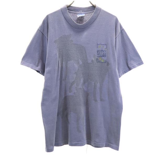 CYRK 90s USA製 オールド ワーナー 半袖 Tシャツ M パープル系 シングルステッチ メ...