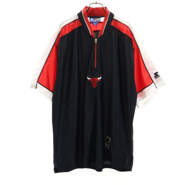 STARTER スターター NBA 半袖 シャツ L ブラック メンズ 古着 中古