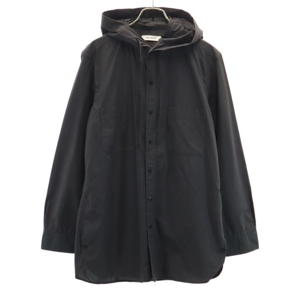 nonnative ノンネイティブ 日本製 長袖 フーデット シャツ 1 黒 メンズ 古着 中古