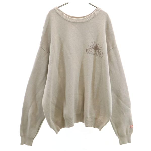 JaVa ジャバ PERPETUAL 長袖 セーター XL グレージュ ニット レディース 古着 中...