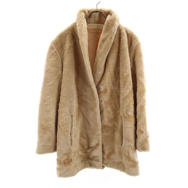 80s USA製 ヴィンテージ コート 16 ベージュ レディース 古着 中古