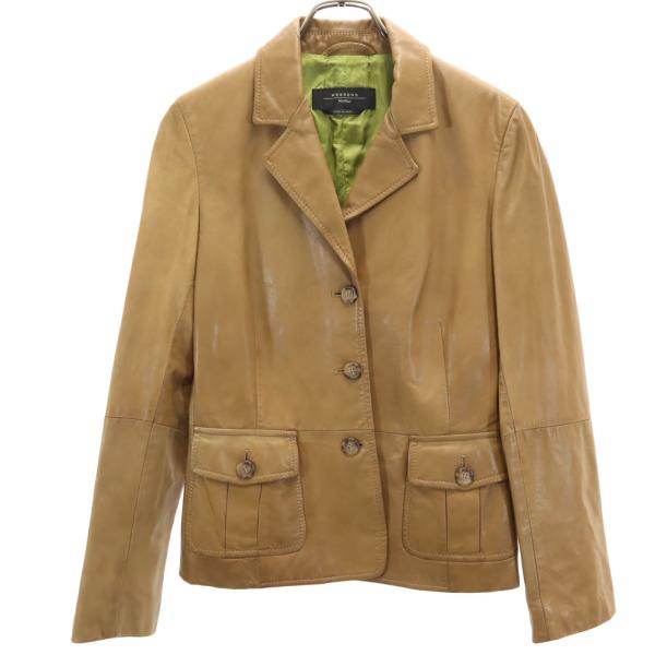 WEEKEND MaxMara ウィークエンドマックスマーラ イタリア製 本革 レザージャケット 4...