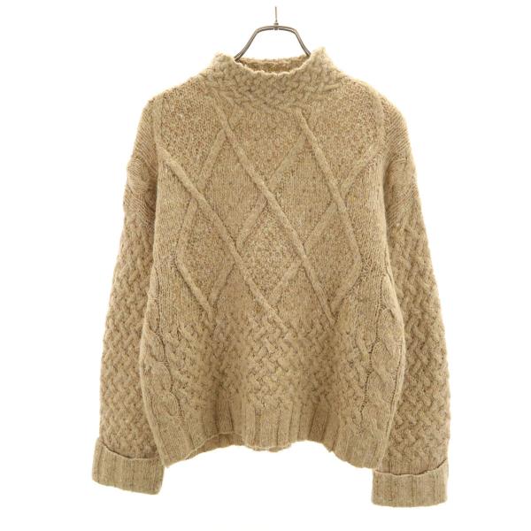 EXPRESS TRICOT 90s アクリル オールド 長袖 セーター XS ベージュ ニット メ...