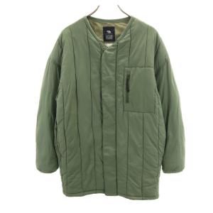 niko and... ニコアンド ALLIED キルトミリタリー ブルゾン M オリーブ系 レディース 古着 中古