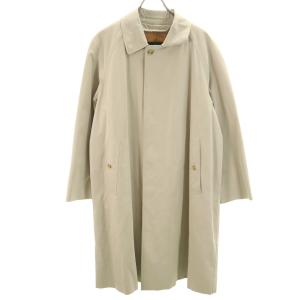BURBERRY LONDON バーバリーロンドン 日本製 ステンカラーコート 90-165 グレージュ 三陽商会 ライナー付き メンズ 古着 中古