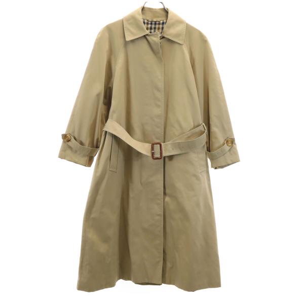 Aquascutum アクアスキュータム 80s ヴィンテージ ステンカラーコート ベージュ レディ...