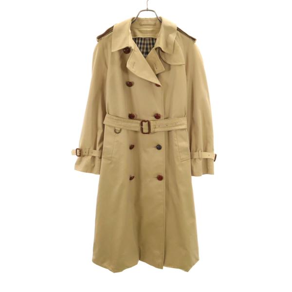 Aquascutum アクアスキュータム 80s 90s オールド トレンチコート ベージュ レディ...