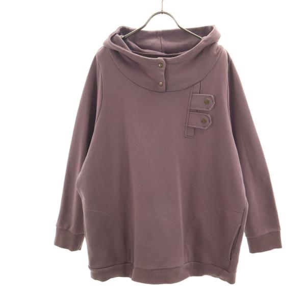n'Or LABEL ノアールレーベル 長袖 スウェットパーカー LL バーガンディ レディース 古...