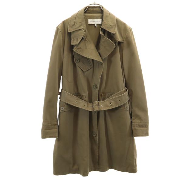 SEE BY CHLOE シーバイクロエ トレンチコート 38 オリーブ レディース 古着 中古