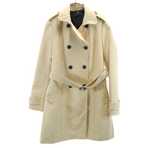 ZARA BASIC ザラベーシック トレンチコート L ベージュ レディース 古着 中古