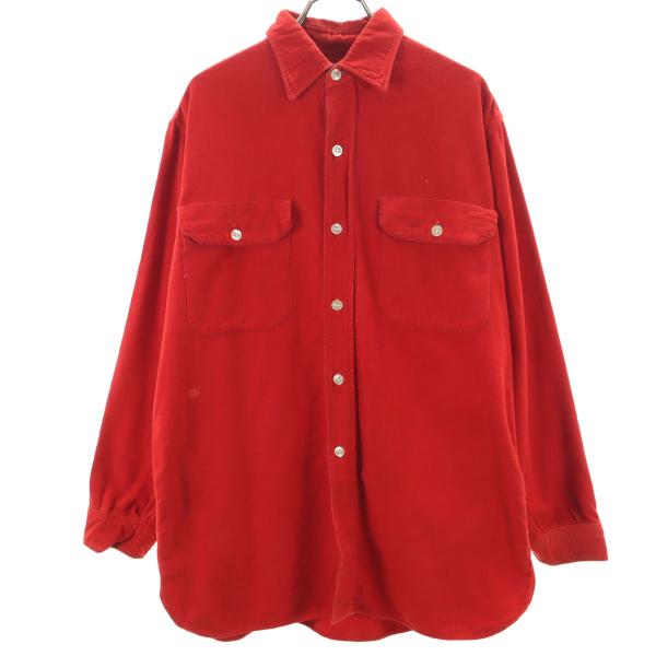 PENNEYS ペニーズ 50s ヴィンテージ シャモアクロス 長袖 シャツ 15-151/2 レッ...