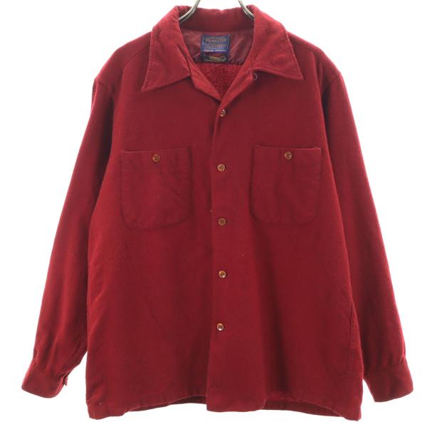 PENDLETON ペンドルトン 60s 70s wallachs別注 ヴィンテージ 長袖 オープン...