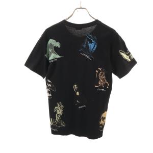 STUSSY ステューシー ギャラリー アート 半袖 Tシャツ S ブラック GALLERY ピカソ 葛飾北斎 レオナルド・ダ・ヴィンチ ゴッホ ダリ メンズ 古着 中古