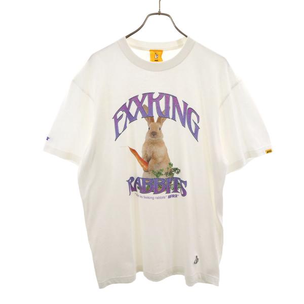 FR2 エフアールツー RABBITS 半袖 Tシャツ L ホワイト メンズ 古着 中古