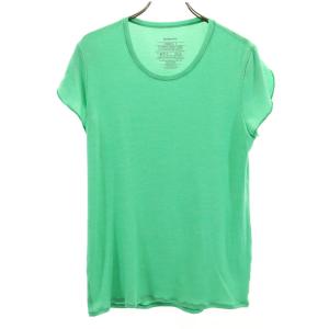 patagonia パタゴニア フレンチスリーブ Tシャツ S グリーン アウトドア レディース 古着 中古