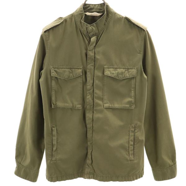 ZARA BASIC ザラベーシック ミリタリージャケット S カーキ レディース 古着 中古