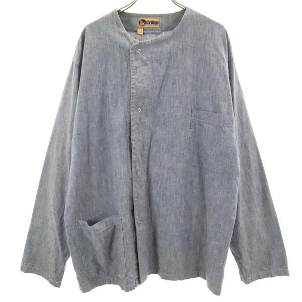Nigel Cabourn LYBRO ナイジェルケーボン ライブロ ポルトガル製 長袖 ノーカラー...