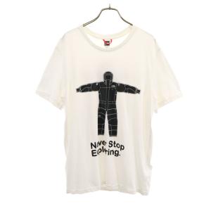 THE NORTH FACE ノースフェイス 半袖 Tシャツ M ホワイト F18MC83 アウトドア メンズ 古着 中古