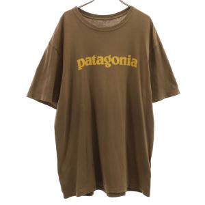 patagonia パタゴニア 半袖 Tシャツ L ブラウン アウトドア メンズ 古着 中古