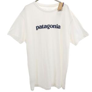 未使用 patagonia パタゴニア USA製 半袖 Tシャツ L ホワイト 39154FA18 アウトドア メンズ 古着 中古